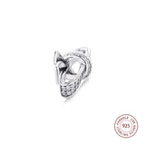 925 Sterling Silver Bow Bead Charm for Bracelets DIY Jewelry Making