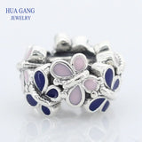 925 Silver Butterfly Spacer Beads for Bracelet DIY