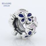 925 Silver Butterfly Spacer Beads for Bracelet DIY