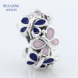 925 Silver Butterfly Spacer Beads for Bracelet DIY