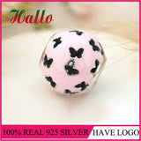 925 Sterling Silver Butterfly Enamel Charms Beads DIY Berloque