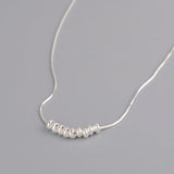 925 Silver Choker Necklace Ball Fine Jewelry Wedding Party Birthday Gift