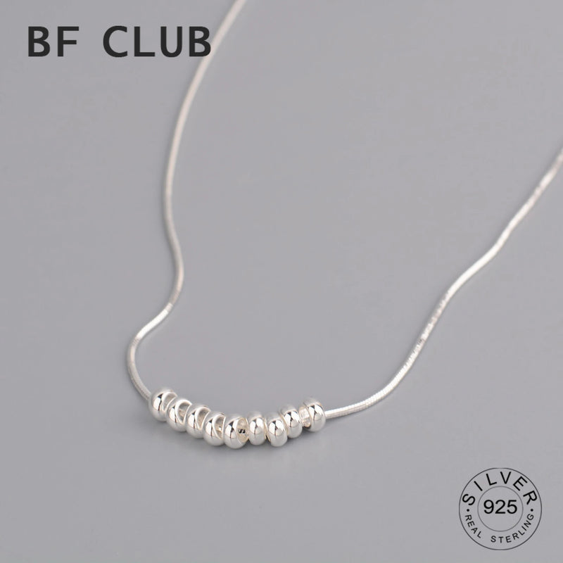 925 Silver Choker Necklace Ball Fine Jewelry Wedding Party Birthday Gift