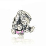 925 Sterling Silver Donkey Charm Bead DIY Jewelry