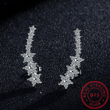 925 Sterling Silver Flower Stud Earrings Wedding Jewelry G7076