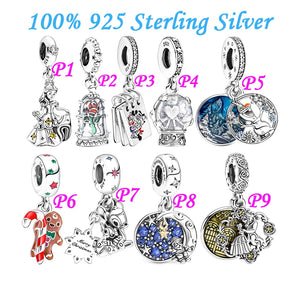 925 Sterling Silver High Logo Winter Pendant for Christmas Bracelet