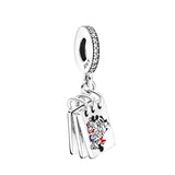 925 Sterling Silver High Logo Winter Pendant for Christmas Bracelet