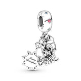 925 Sterling Silver High Logo Winter Pendant for Christmas Bracelet