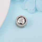 925 Silver Owl Charm Bead Fits Bracelet Women Jewelry Making