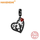 925 Silver Couple Dangle Charms for Bead Bracelet