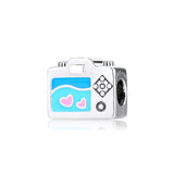 925 Silver Sentimental Snapshots Beads with Clear CZ