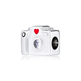 925 Silver Sentimental Snapshots Beads with Clear CZ