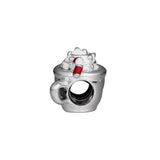925 Silver Cocoa & Candy Cane Charm Beads for Bracelet DIY Jewelry Gift