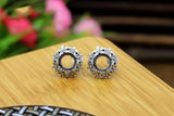925 Sterling Silver Stud Earrings Blank For 8MM Women