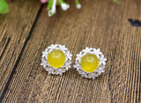 925 Sterling Silver Stud Earrings Blank For 8MM Women