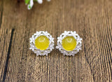 925 Sterling Silver Stud Earrings Blank For 8MM Women