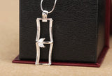 925 Silver Pendant Blank Base for 8x13mm Gemstone