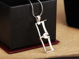 925 Silver Pendant Blank Base for 8x13mm Gemstone