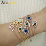 925 Silver Evil Eye Bracelet for Women, Lucky Bohemia Jewelry