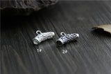 925 Sterling Silver Craft Tube Necklace Beads Bail Charms