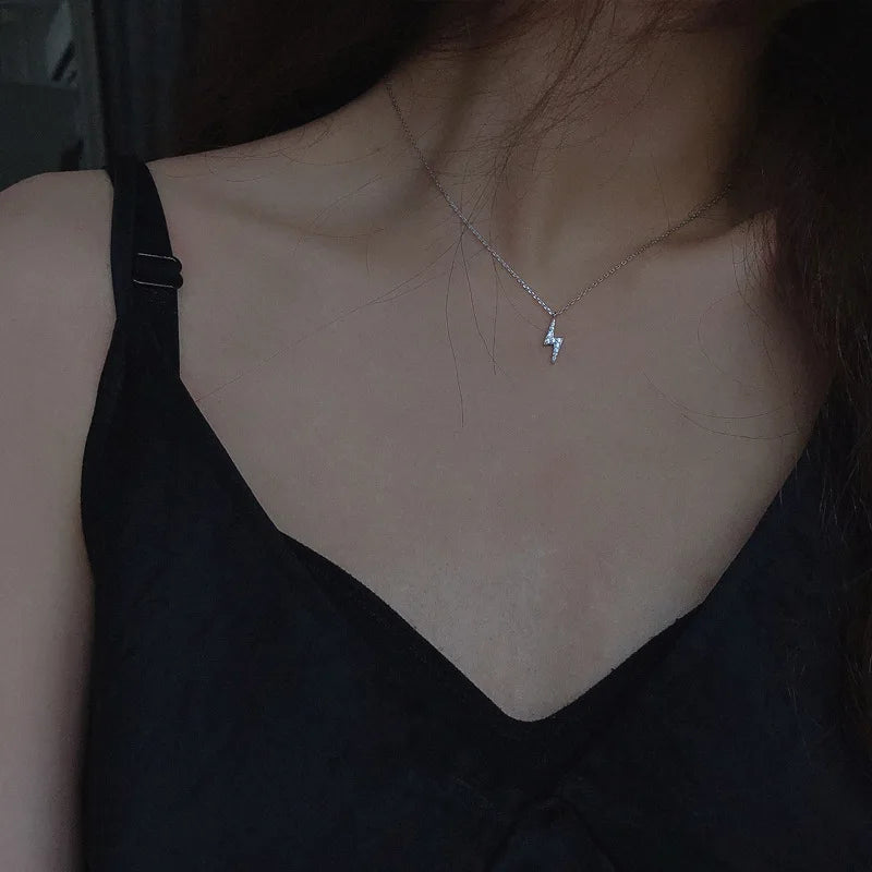 925 Silver Crystal Charm Pendant Necklace for Wedding