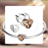 925 Silver Pet Photo Charm Beads for Bracelet