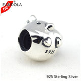925 Sterling Silver Chicken Charm Bracelet Bead Jewelry Making