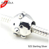 925 Sterling Silver Chicken Charm Bracelet Bead Jewelry Making