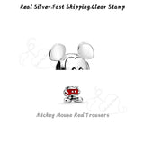Sterling Silver Dangle Cats Beads Dalmatians Charms Fits Bracelets
