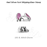 Sterling Silver Dangle Cats Beads Dalmatians Charms Fits Bracelets