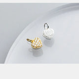 925 Silver Dangle Charms Moon Star Zircon Pendants DIY Jewelry