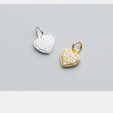 925 Silver Dangle Charms Moon Star Zircon Pendants DIY Jewelry