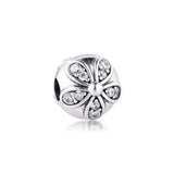 925 Silver Dazzling Daisies Clip DIY Bracelet Charm Bead