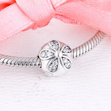 925 Silver Dazzling Daisies Clip DIY Bracelet Charm Bead