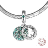 925 Silver Lucky Clover Beads for Bracelet DIY Jewelry
