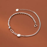 925 Sterling Silver Anklets for Women Adjustable Bracelet Jewelry