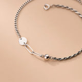 925 Sterling Silver Anklets for Women Adjustable Bracelet Jewelry