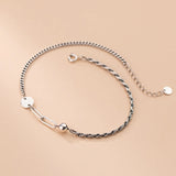 925 Sterling Silver Anklets for Women Adjustable Bracelet Jewelry