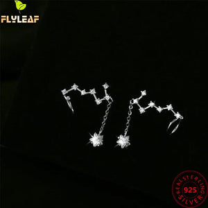925 Silver Drop Earrings Big Dipper Zircon Earings