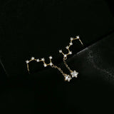 925 Silver Drop Earrings Big Dipper Zircon Earings