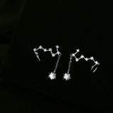 925 Silver Drop Earrings Big Dipper Zircon Earings
