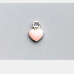 925 Silver Heart Charms 10.5x10mm Dangle Pendants DIY Jewelry Making