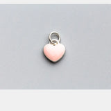 925 Silver Heart Charms 10.5x10mm Dangle Pendants DIY Jewelry Making