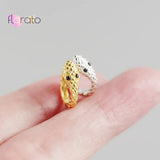 925 Silver Snake Hoop Earrings Punk Style Animal Brinco