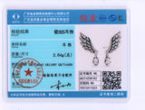 925 Silver Dangling Angel Wing Stud Earrings for Women Jewelry