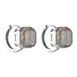 925 Silver Earrings Small Tea Ear Buckle Citrine Fine Jewelry