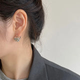 925 Silver Earrings Small Tea Ear Buckle Citrine Fine Jewelry