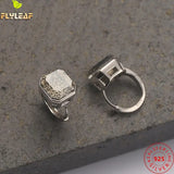 925 Silver Earrings Small Tea Ear Buckle Citrine Fine Jewelry