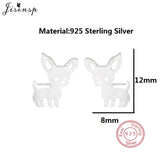 925 Silver Geometric Eyes Heart Stud Earring Boho