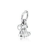 925 Sterling Silver Elephant Charm Bead for Bracelet DIY